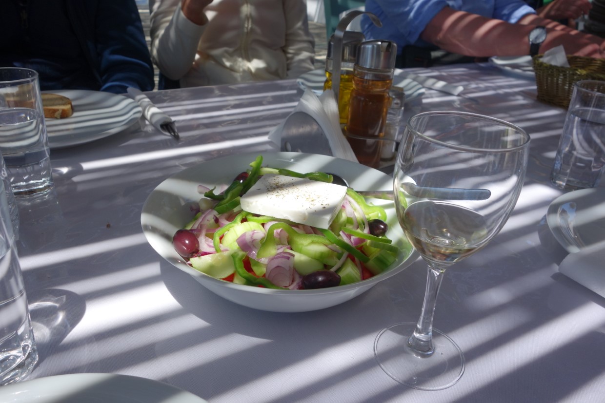 Rhodos Wanderung Weinprobe