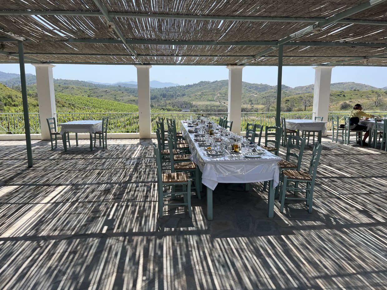 Rhodos Wanderung Weinprobe