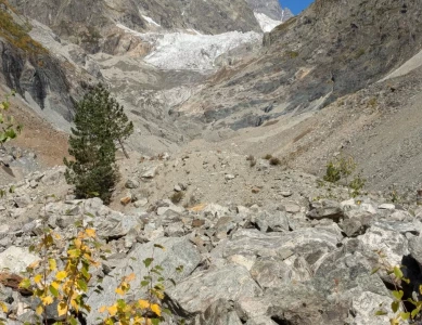Eine kleine Wanderung zum Chalaadi Gletscher