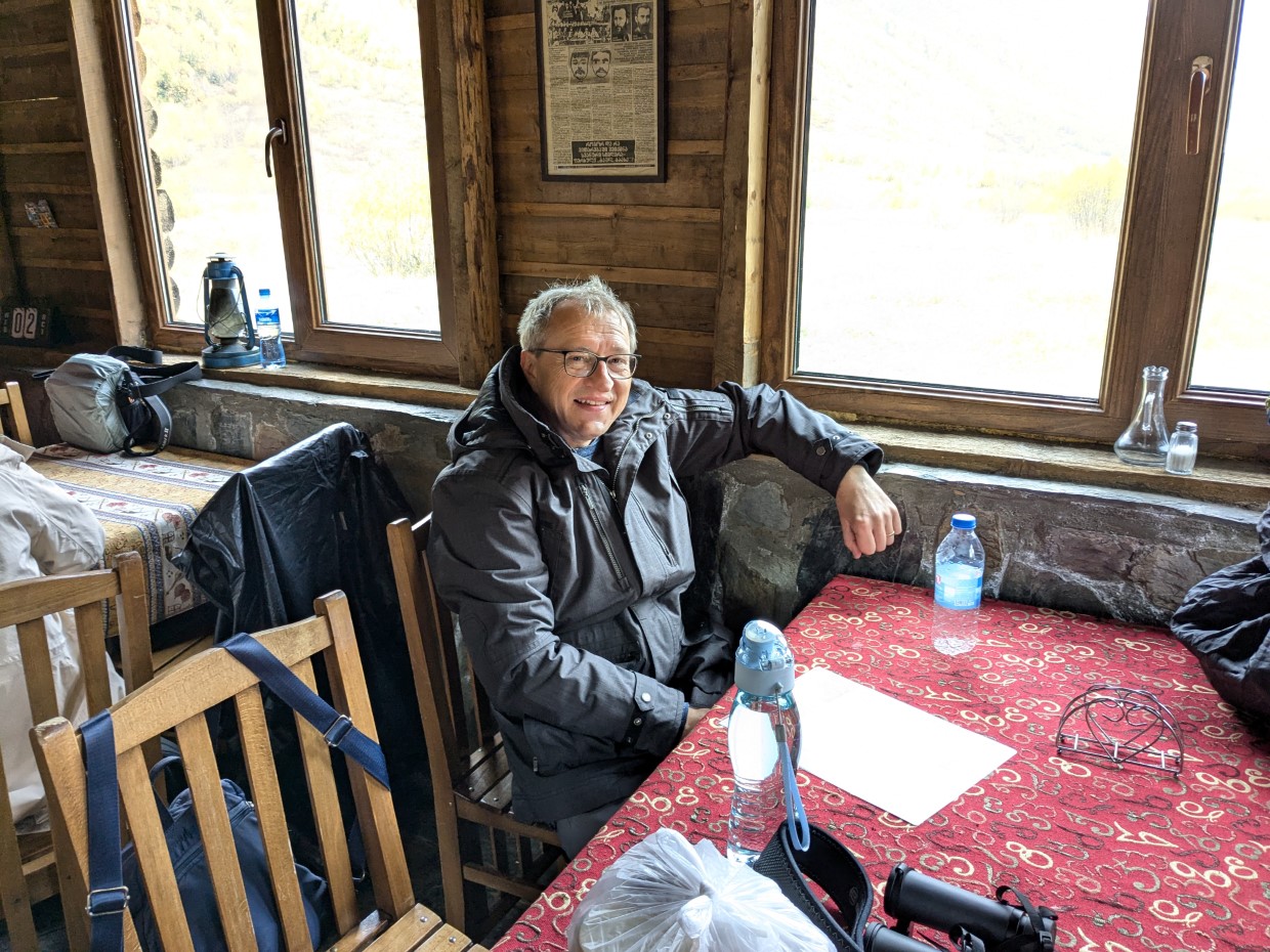 Uschguli Wanderung Rast